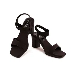 DEAS Open Toe Block Heels With Backstrap image 5