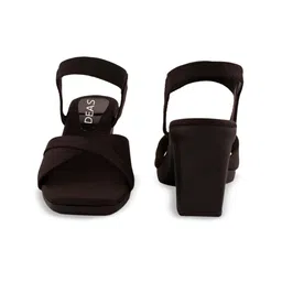 DEAS Open Toe Block Heels With Backstrap image 3