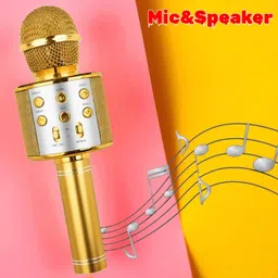 shamsa X1154Bluetooth Karaoke Mic for Family Fun and Outdoor Parties Microphone-picture-11