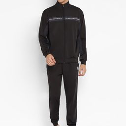 Yuuki Men Black Solid Tracksuits-image-75