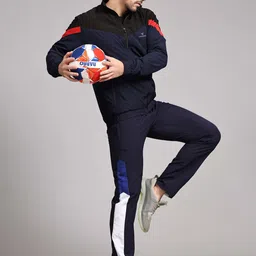 Dpassion Colourblocked Mock Collar Tracksuits-picture-4