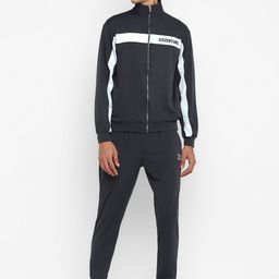 Yuuki Men Grey Solid Tracksuits-image-30