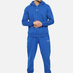 GRIFFEL Men Solid Hooded Tracksuit-image-90
