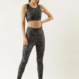 Bannos Swagger Grey Geometrical Printed Sports Co-ords Set-picture-11