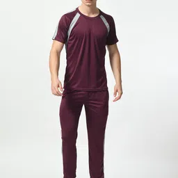 BAESD Short Sleeves Round Neck T shirt & Track Pant-image-74