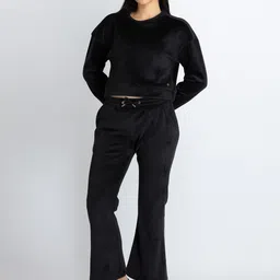Status Quo Velvet Sweatshirt & Flared Trousers-image-40