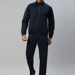 DIDA Mock Collar Comfort Fit Sports Tracksuit With Side Taping Detail-picture-54
