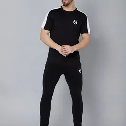DANZA-SON Brand Logo Detail Round Neck Tracksuits-picture-50
