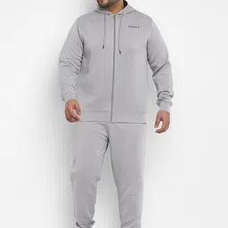 Sztori Plus Size Active Wear Hooded Sweatshirt With Track Pants-picture-56
