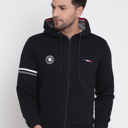Octave Men Navy Blue Solid Cotton Tracksuit-picture-23