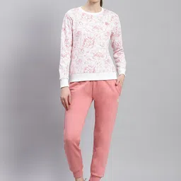 Rock.it Women Round Neck Printed Sweatshirt & Solid Jogger Co-ord Set-picture-26