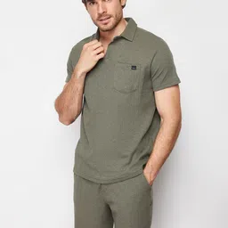 Trendyol Textured Short Sleeves Tracksuit-image-9