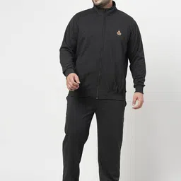 plusS Mock Collar Zip-Up Fleece Tracksuit-picture-15