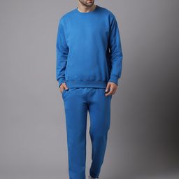 mack jonney VIMAL JONNEY Men Blue Regular-Fit Tracksuits-picture-4
