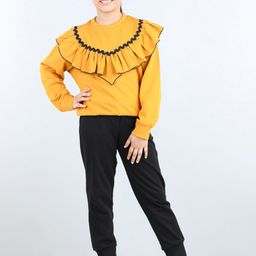 AWW HUNNIE Girls Ruffle Detail Sweatshirt & Joggers-image-47