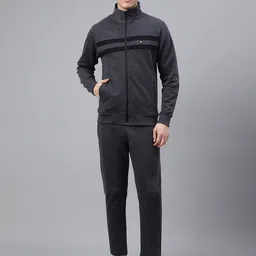 FCK GOLD Mock Collar Jacket With Track Pants-image-106