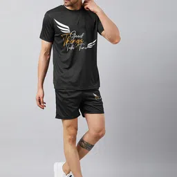 CHROME & CORAL Typography Printed Tracksuit-image-49