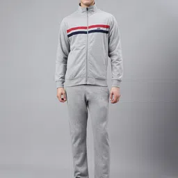 FCK GOLD Mock Collar Jacket With Track Pants-image-93