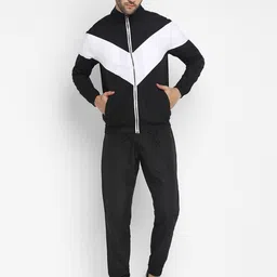 Yuuki Colorblocked Mock Collar Tracksuits-image-97