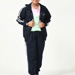 SMSHOPMORE Boys Fleece Hooded Tracksuit-image-36