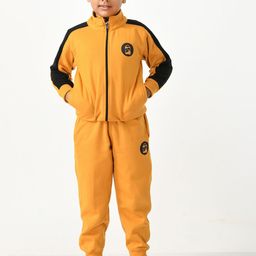 SMSHOPMORE Boys Mock Collar Long Sleeves Fleece Tracksuits-picture-4