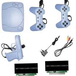 GROZA 18 Classic TV Game Console Inbuilt Game Contra, Super Mario Bros with 2 Cassette NA GB with Contra, Super Mario Bros, F1 Race, Cricket Game-image-96