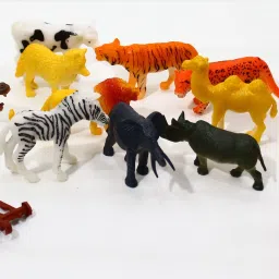 Wild Animals Figures Set for Kids Educational Toy Big Size Pack of 14-image-47