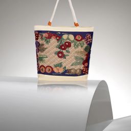 Red Men & Women Tote Bag Women Fashion Zip Closure Jute Bag ( 13 x 6 x 16 ) Flower Printed-image-83