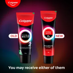 colgate Visible White O2 for noticeably whiter teeth starting in 3 days Whitening Toothpaste image 2