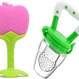 Babies Fruit Feeder and Fruit Shape Silicone Teether Teether and Feeder-5