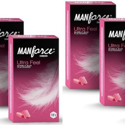 Ultra Feel Bubblegum Flavoured Condoms for Men - 10 Pcs x Pack of 6 Condom-17