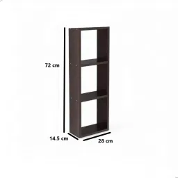 allie wood Practical Board Engineered Wood Open Book Shelf image 4