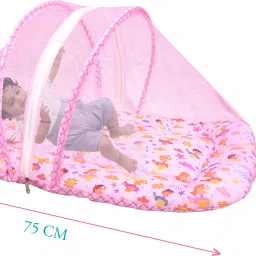 Cotton Kids Washable Premium Washable Little Baby Bed With Mosquito Net For New Born Baby Mosquito Net-picture-19
