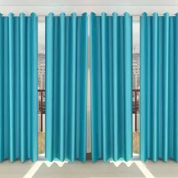 214 cm (7 ft) Polyester Semi Transparent Door Curtain (Pack Of 4)-16