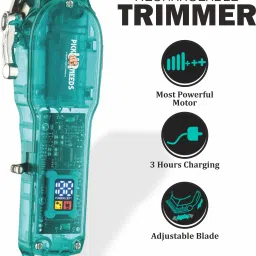 Pick Ur Needs Professional Rechargeable Hair Shaver/Clipper/Trimmer With Display TransparentShaver For Men-picture-1