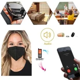 FREDI HD PLUS Spy Gsm Mask Two Way Communication Mini Invisible Earpiece with cell NA Voice Recorder image 4