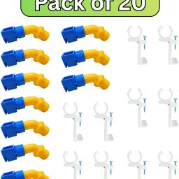 Solar Panel Cleaning Kit PVC Sprinkler Nozzles Heavy Nylon Hanger Clamps 1 L Hose-end Sprayer-image-2