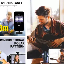 subton Wireless Collar Mic For Mobile with 20m(60ft)Bluetooth Range|Reels Vlog Teaching Microphone image 4