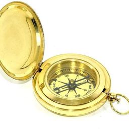 Nautical Brass Push Open Compass Maritime Vintage 2 inch Compass-picture-28