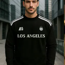 Men Printed Round Neck Cotton Blend Black, White T-Shirt-image-51
