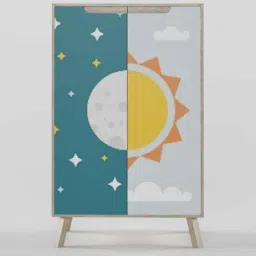 boingg! - a happy start Custard Apple Kids Storage Cabinet in Blue Colour-picture-0