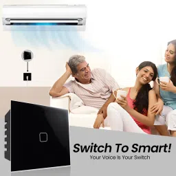 Howell 1 Gang Wi-fi Smart 24 Amp Touch Switch Compatible With Alexa, Google & Siri Smart Switch image 3