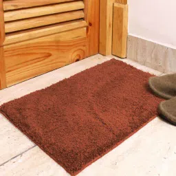 luxe home international Rust Solid Microfibre 17x12 Inches AntiSkid Door Mat-picture-42