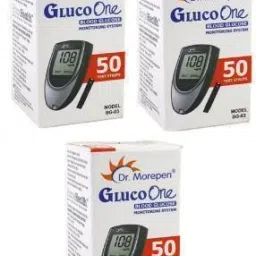 Dr. Morepen Blood glucose test strips 150 pack of 150 strips 150 Glucometer Strips-22