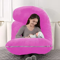 PILLOW 01 Microfibre Solid Pregnancy Pillow Pack of 1-image-35