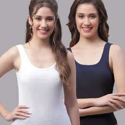 Friskers Pack Of 2 Pure Cotton Gym wear Tank Top-picture-53