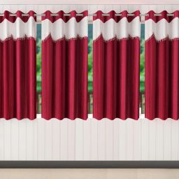 152 cm (5 ft) Polyester Room Darkening Window Curtain (Pack Of 4)-image-58
