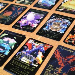 POKEMON BLACK Card 10Pcs Vmax Vstar Gx Ex Booster Trading TCG-image-55