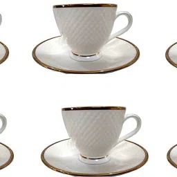 Pack of 12 Bone China tableware home decor cup saucer-image-73