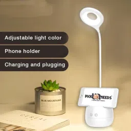 Long Arm Study Desk Light with 3 Shades Touch Control Light Advanced Pen and Mobile Holder Design Study Lamp-2